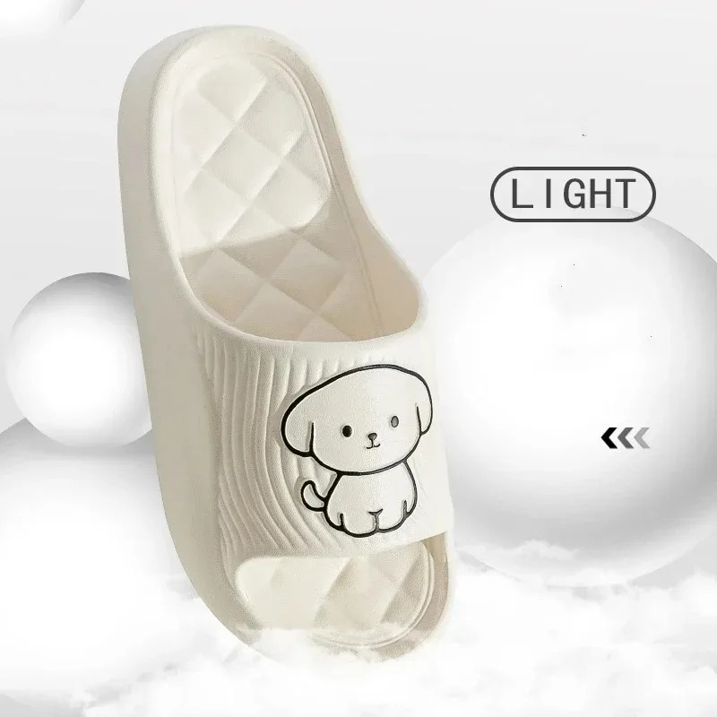Women Shoes Wedges - Cute Carton Slippers Bathroom Slippers Cloud