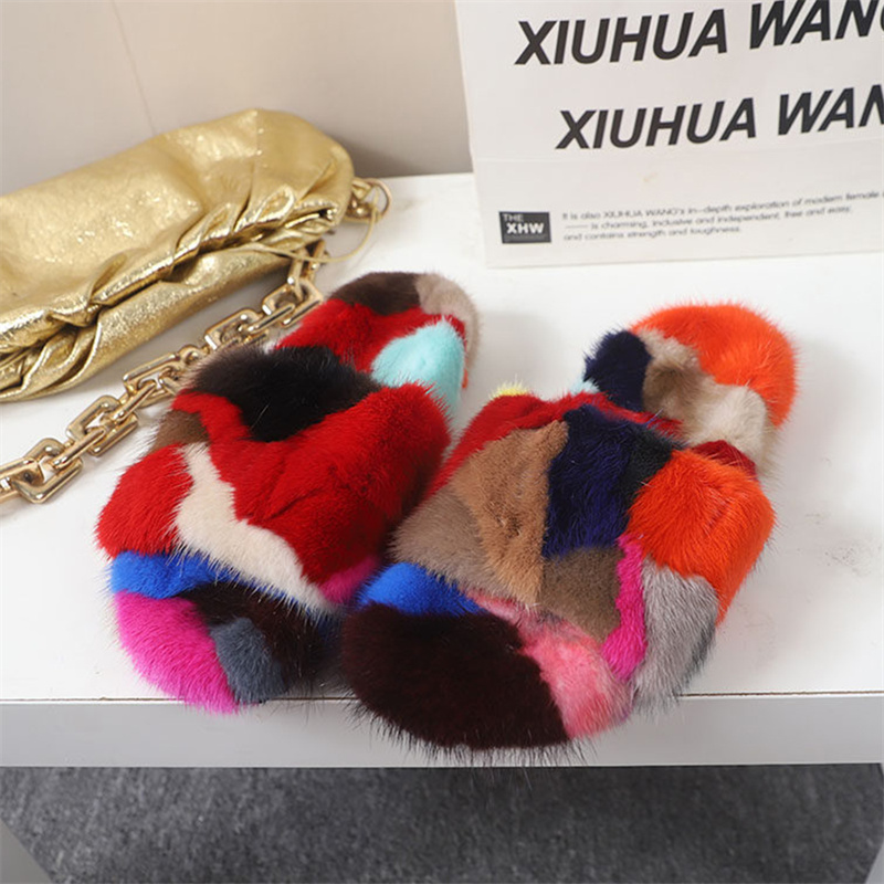Fluffy Fur Slipper - Women's Fluffy Slippers Winter Home Slippers