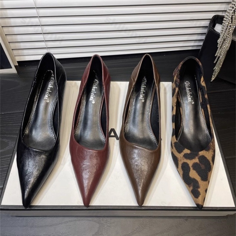 Women'S Shoes Burgundy - Women's High Heels Patent Leather Pointed