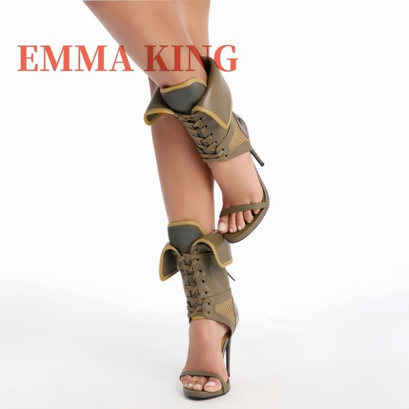 Green Fold Over Ankle High San - Women Shoes Boots ulasan dan harga