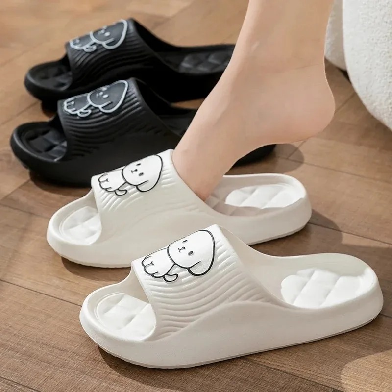 Cute Carton Slippers Bathroom  - Women Shoes Wedges ulasan dan harga