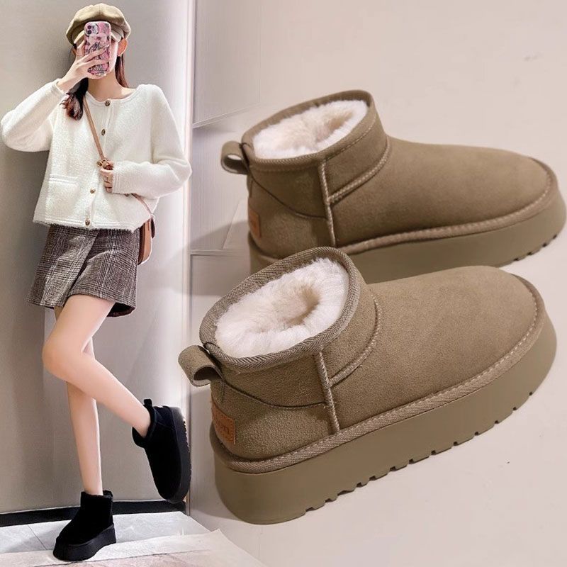 Women's Thick-Soled Snow Boots - Women Shoes Size Chart ulasan dan harga
