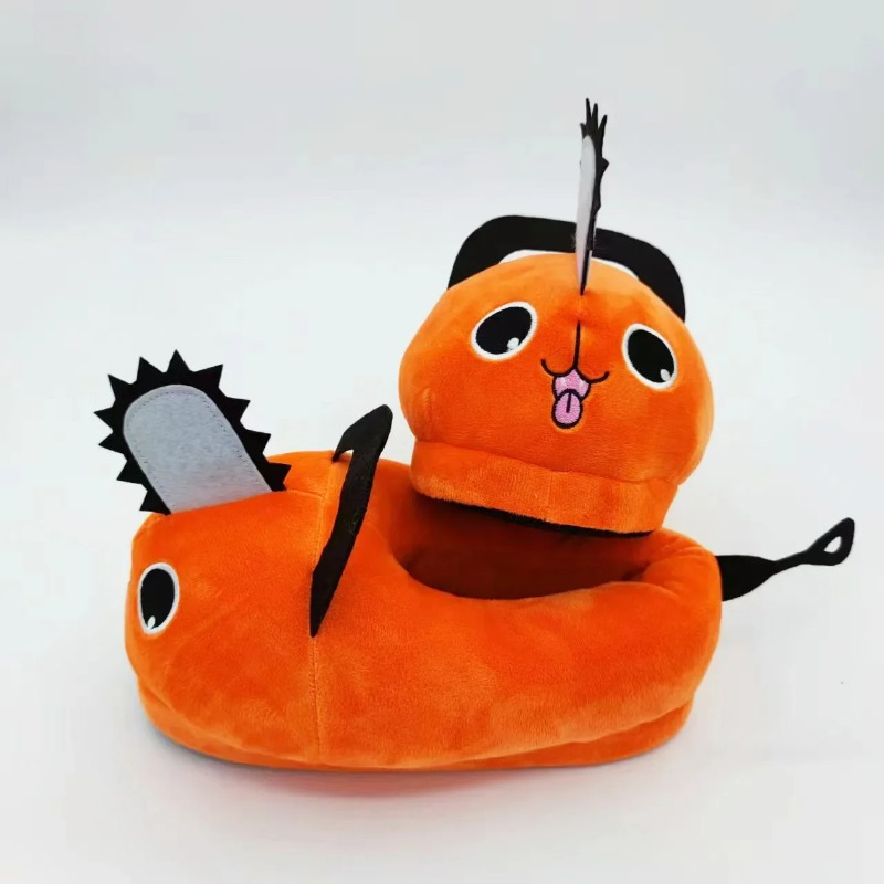 Anime Chainsaw Man Pochita Hou - Fluffy Fur Slipper ulasan dan harga