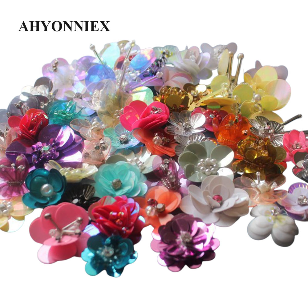 20PCS/Pack Random Sequins Flow - Women Shoes Jeans ulasan dan harga