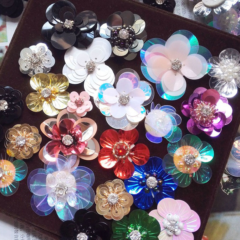 20PCS/Pack Random Sequins Flow - Women Shoes Jeans ulasan dan harga