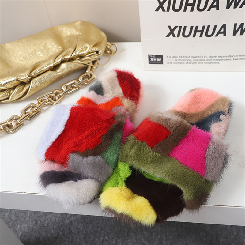 Women's Fluffy Slippers Winter - Fluffy Fur Slipper ulasan dan harga