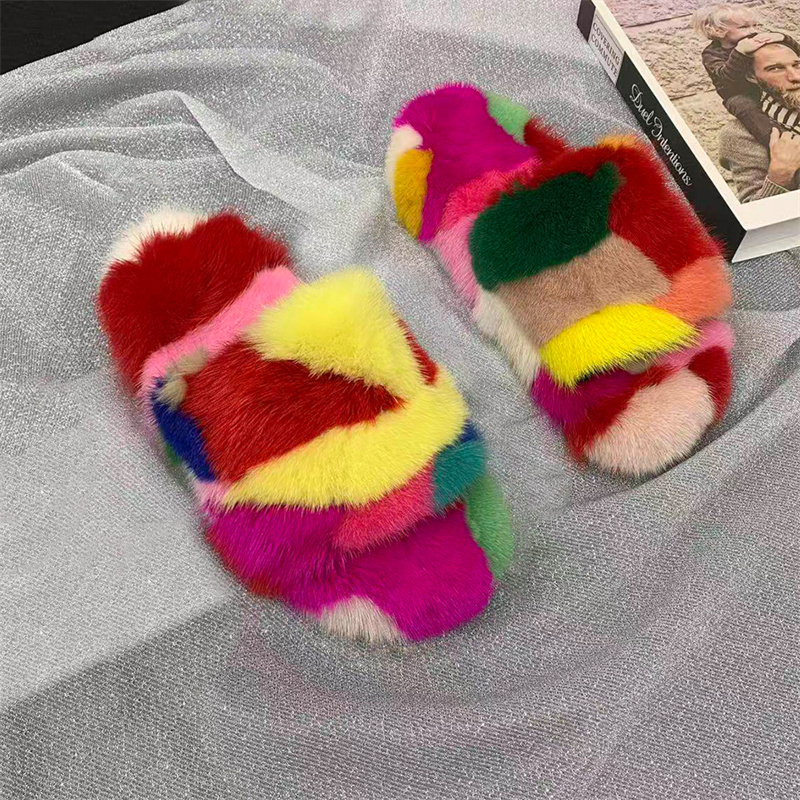 Women's Fluffy Slippers Winter - Fluffy Fur Slipper ulasan dan harga
