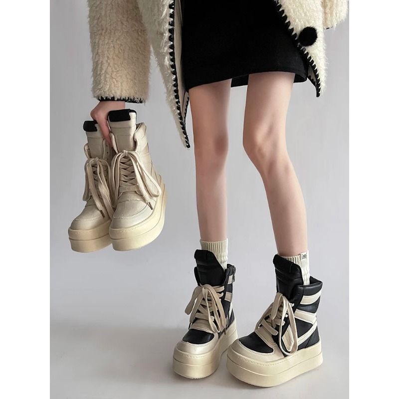Thick Sole Ankle Boots Design  - Women Shoes Size Chart ulasan dan harga