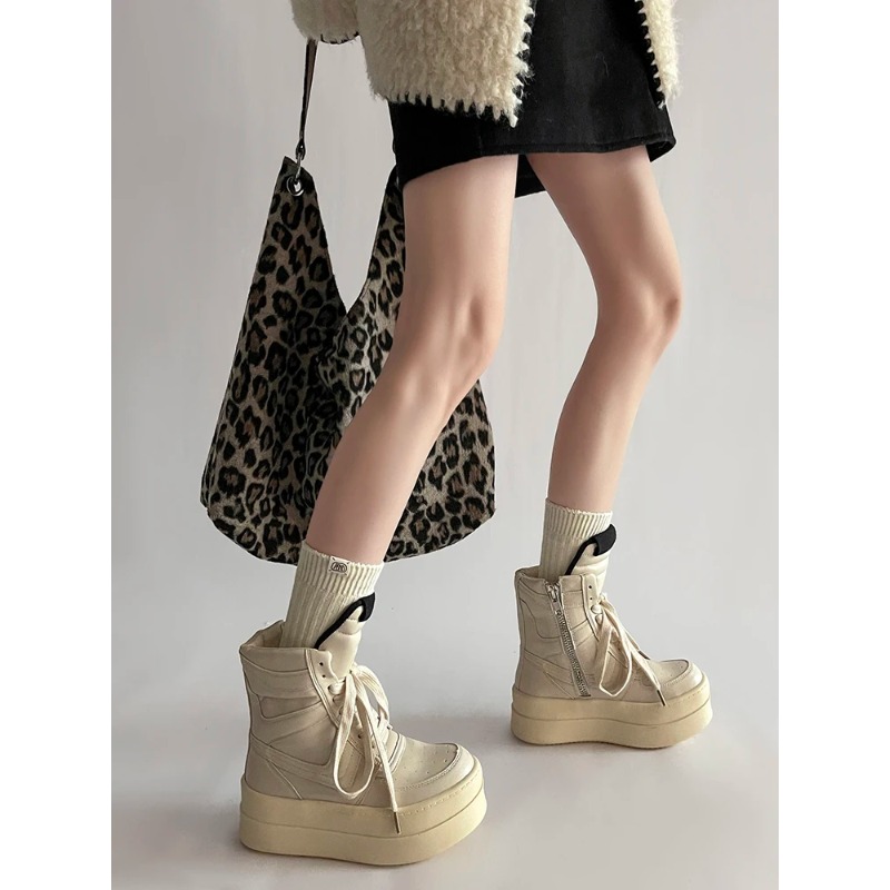 Thick Sole Ankle Boots Design  - Women Shoes Size Chart ulasan dan harga