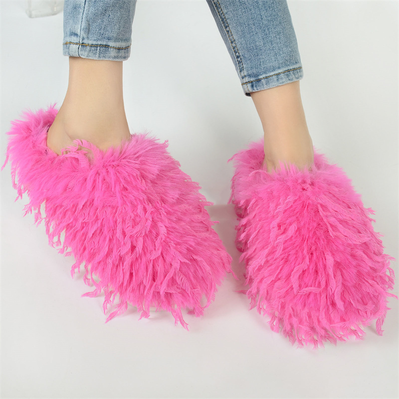 Winter Women's Slippers Fluffy - Fluffy Fur Slipper ulasan dan harga