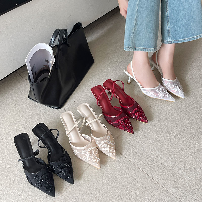 2026 Elegant Slingback Sandals - Women Shoes Branded ulasan dan harga
