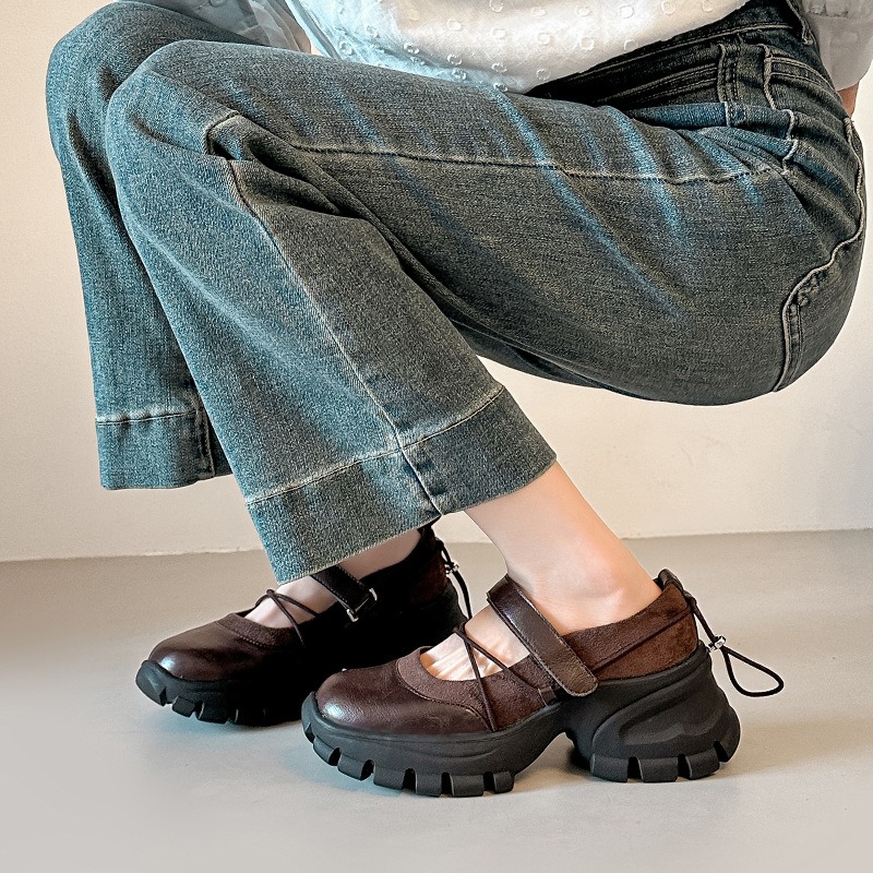 New Retro Ballet Mary Jane Sho - Women Shoes Wedges ulasan dan harga