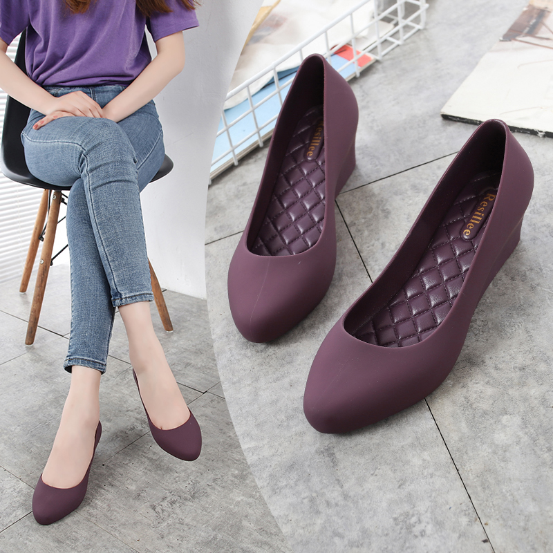 Resillee Women Navy Blue Wedge - Women'S Shoes Navy Blue ulasan dan harga