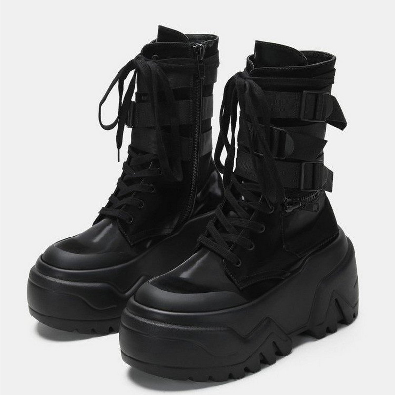 Hot Fashion Women Chunky Platf - Women Shoes Size Chart ulasan dan harga
