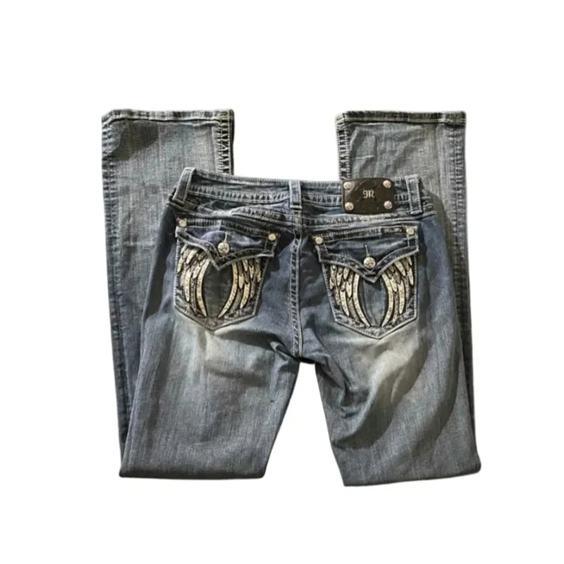 90s Vintage Jeans Female Y2K N - Women Shoes Jeans ulasan dan harga