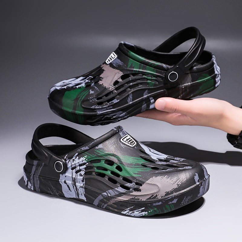 Men's Summer Camouflage Graffi - Women'S Shoes Crocs ulasan dan harga