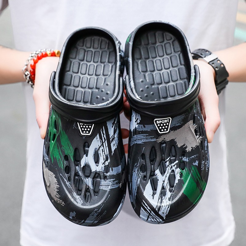 Men's Summer Camouflage Graffi - Women'S Shoes Crocs ulasan dan harga