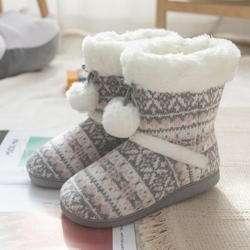 Plush Slippers Boots for Women - Women Shoes Boots ulasan dan harga