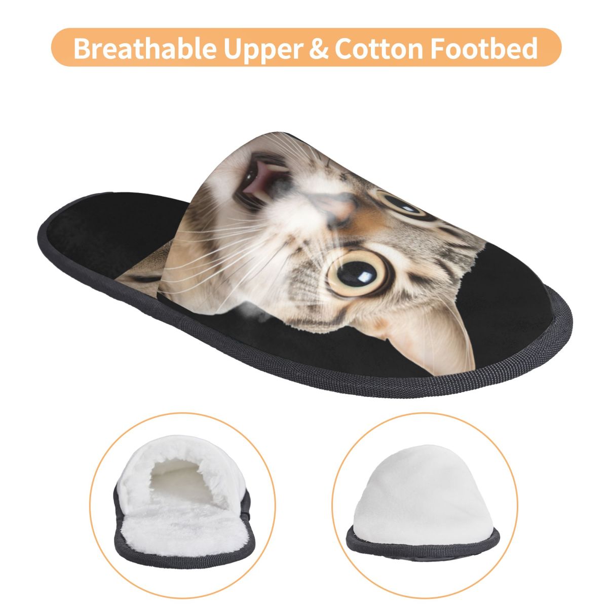 Cute Cat House Slippers Cozy W - Fluffy Fur Slipper ulasan dan harga