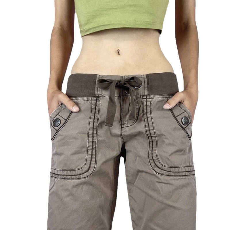 Vintage Low Drawstring Waist J - Women Shoes Jeans ulasan dan harga