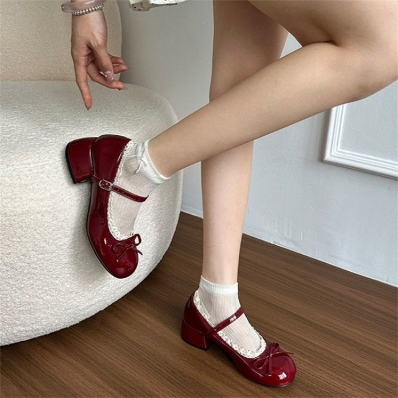 2026 Spring New Women's High-E - Women'S Shoes Burgundy ulasan dan harga