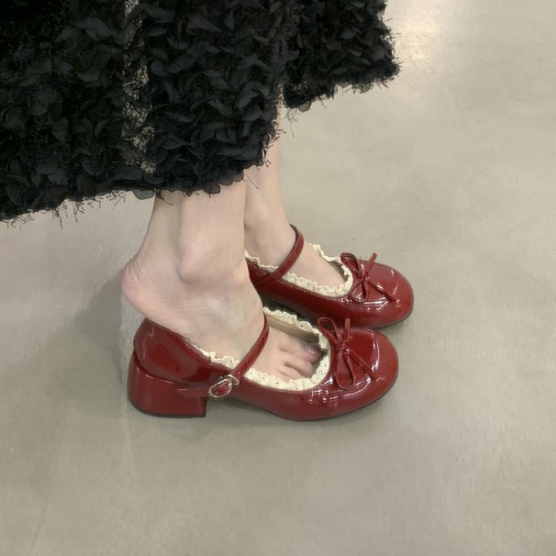 2026 Spring New Women's High-E - Women'S Shoes Burgundy ulasan dan harga
