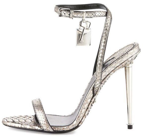 Sharp Pointed Gold Lock Strapp - Women Shoes Jeans ulasan dan harga