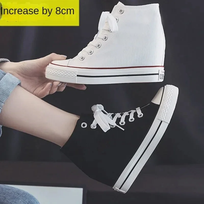 High 8cm Platform Canvas Shoes - Women Shoes Size Chart ulasan dan harga