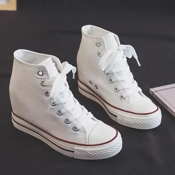 High 8cm Platform Canvas Shoes - Women Shoes Size Chart ulasan dan harga