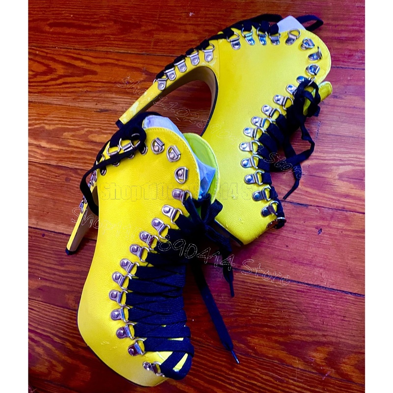 Yellow Strappy Blue Suede Squa - Women'S Shoes Navy Blue ulasan dan harga