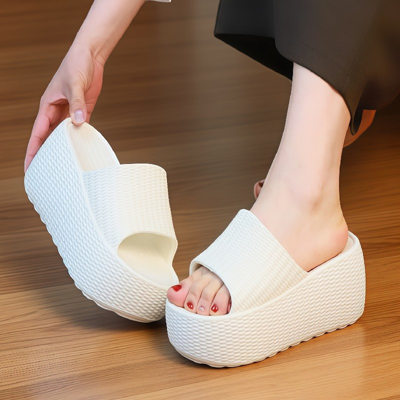New Textured Weave Platform Sl - Women Shoes Wedges ulasan dan harga