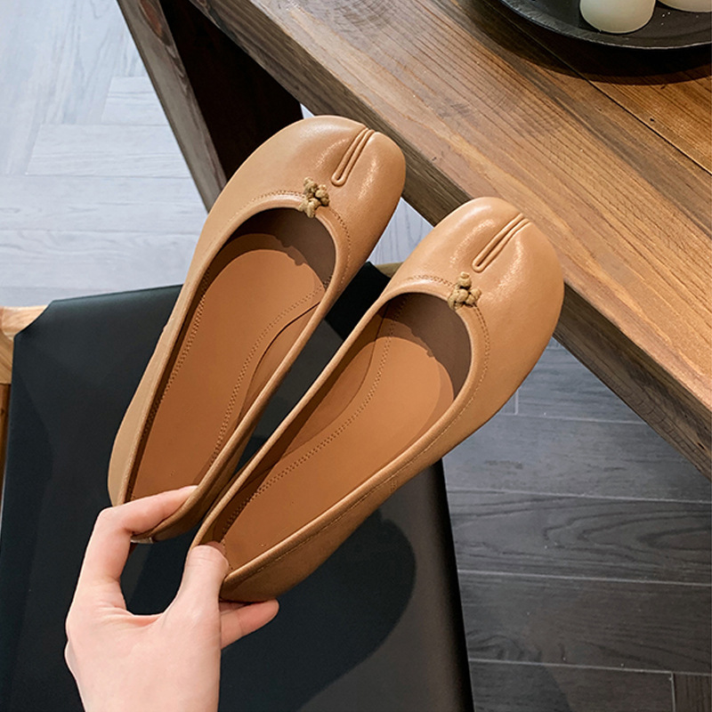 Women's Vintage Split Toe Mary - Women Shoes Wedges ulasan dan harga
