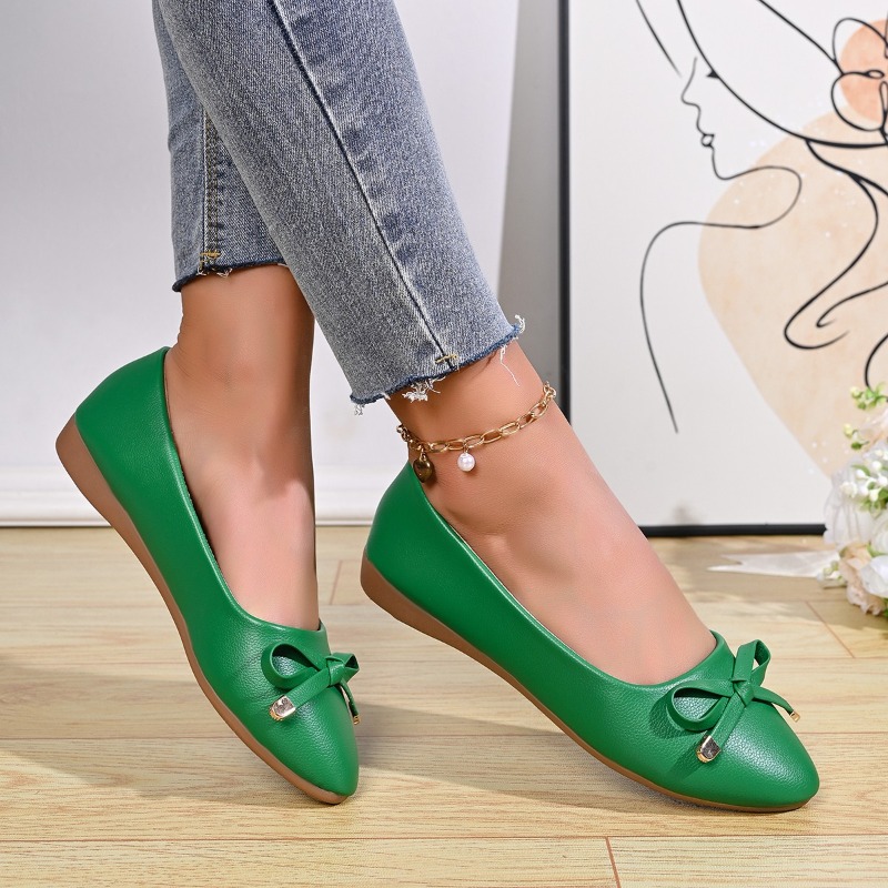 Bow Shallow Mouth Soft Sole Co - Women Shoes Wedges ulasan dan harga