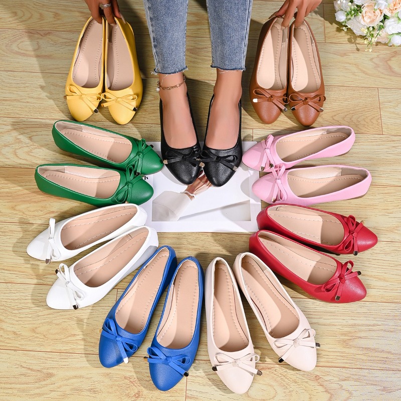 Bow Shallow Mouth Soft Sole Co - Women Shoes Wedges ulasan dan harga