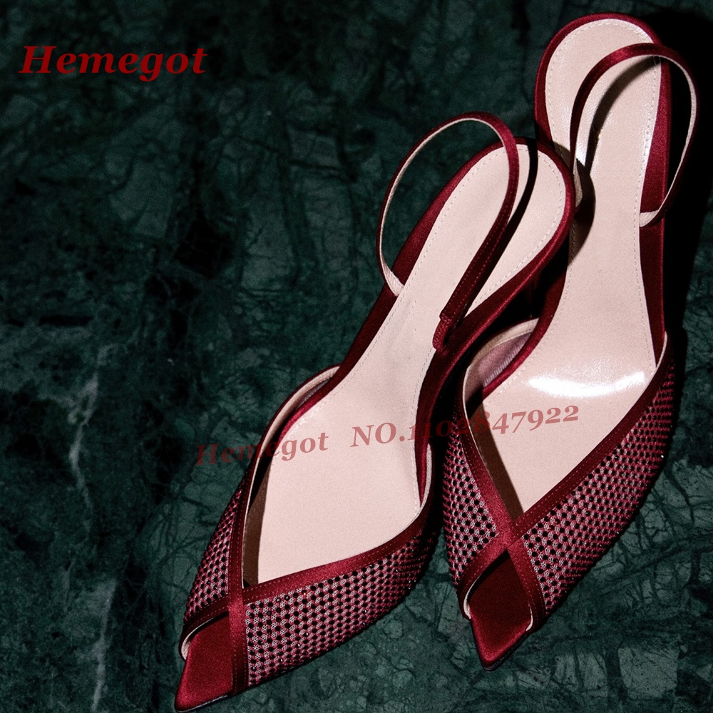 Women's Burgundy Satin Mesh Sl - Women'S Shoes Burgundy ulasan dan harga