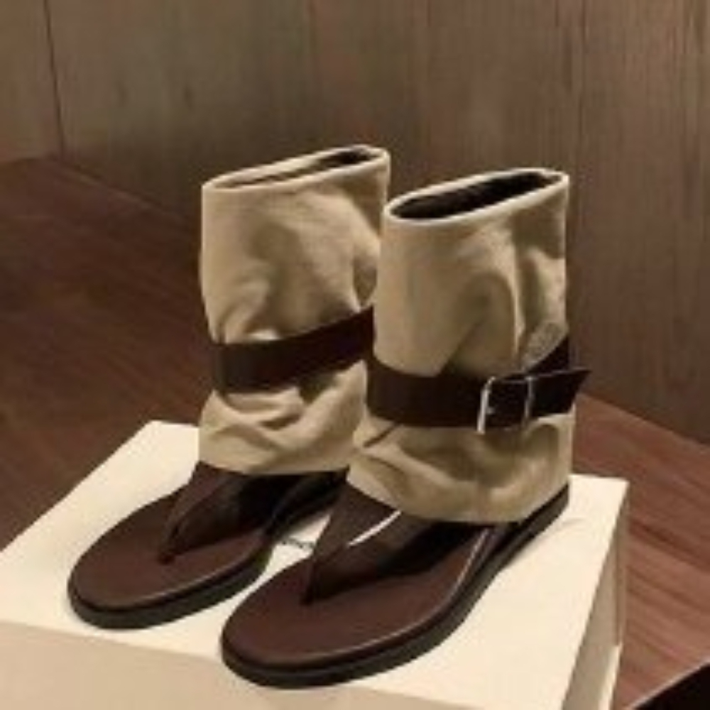 Vintage Color Block Toe Ring S - Women Shoes Boots ulasan dan harga