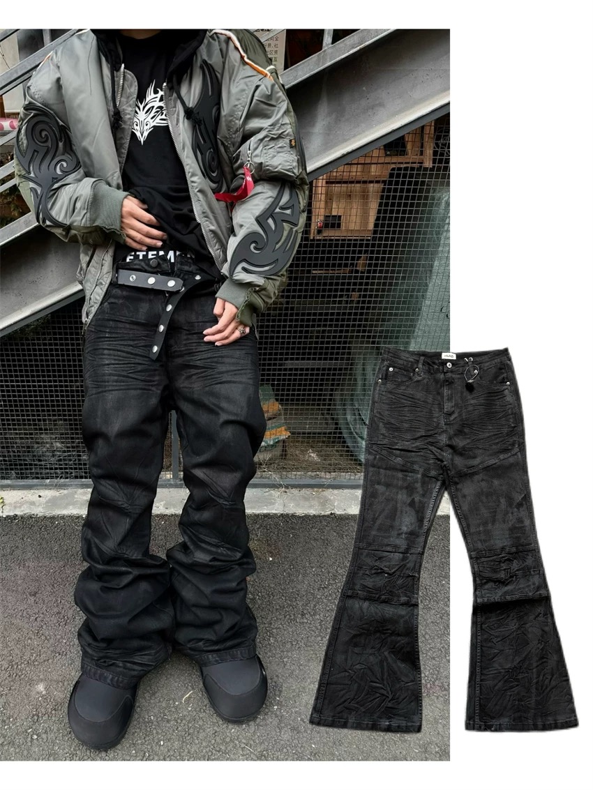High street coated micro-flare - Women Shoes Jeans ulasan dan harga