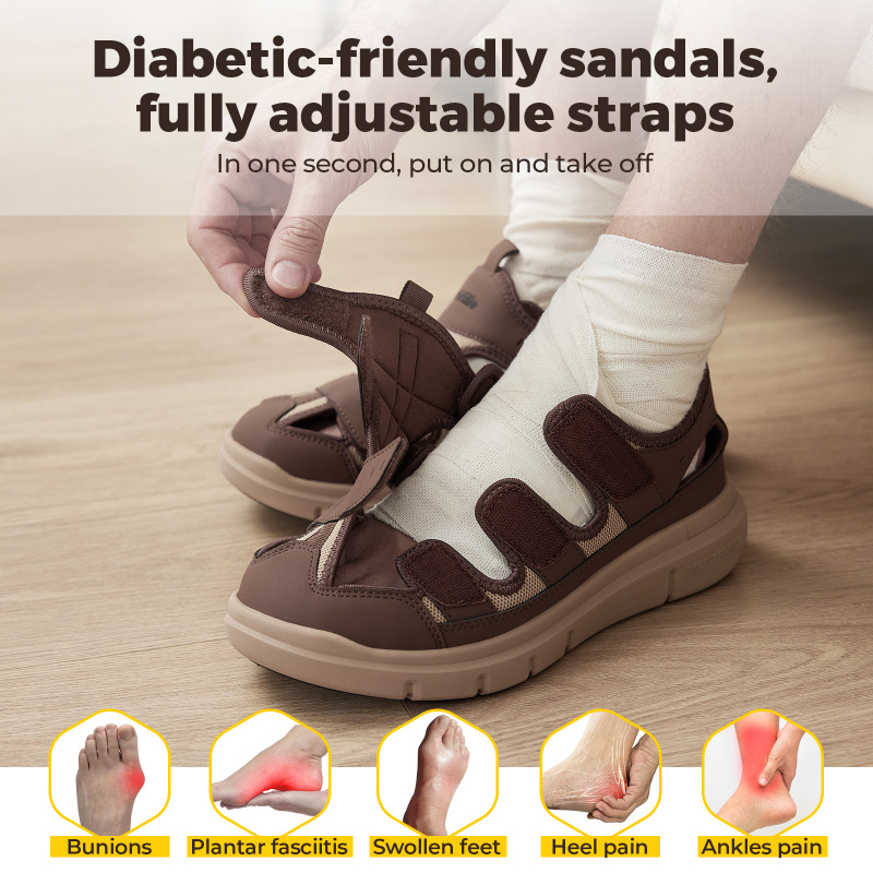 Summer Men'S Sandals Widened D - Women'S Shoes With Plantar Fasciitis ulasan dan harga