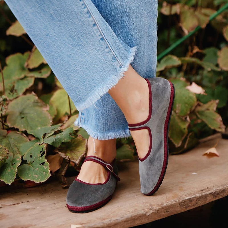 Gray Mary Jeans Flats Shoes Wo - Women Shoes Jeans ulasan dan harga