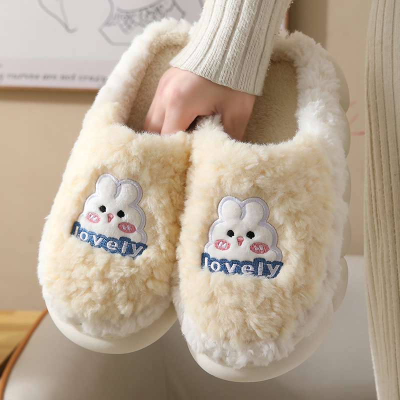 Women Winter Cartoon Cute Fluf - Fluffy Fur Slipper ulasan dan harga