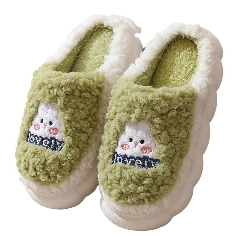 Women Winter Cartoon Cute Fluf - Fluffy Fur Slipper ulasan dan harga